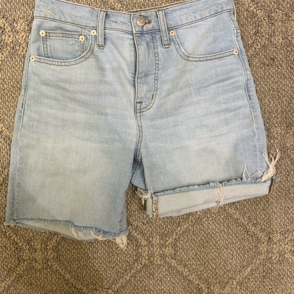 MADEWELL High-Rise Mid-Length Denim Shorts - Picture 7 of 10